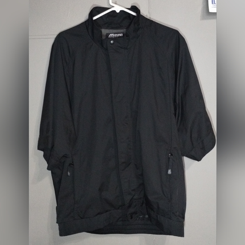 Mizuno Men's Classic Black Windbreaker Size (XL)
